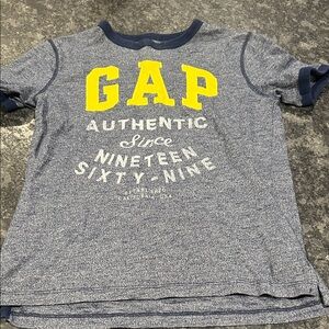 GAP Kids Blue Tee with Yellow and White Graphics